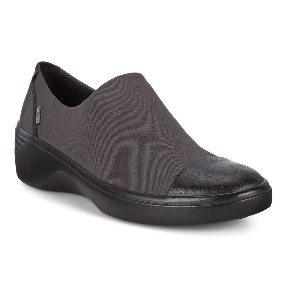 Slip On Mujer - ECCO Soft 7 Wedge - Negros - IPV397846